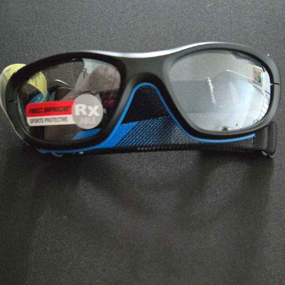 Kids Sports Protective Goggles - Black and Blue